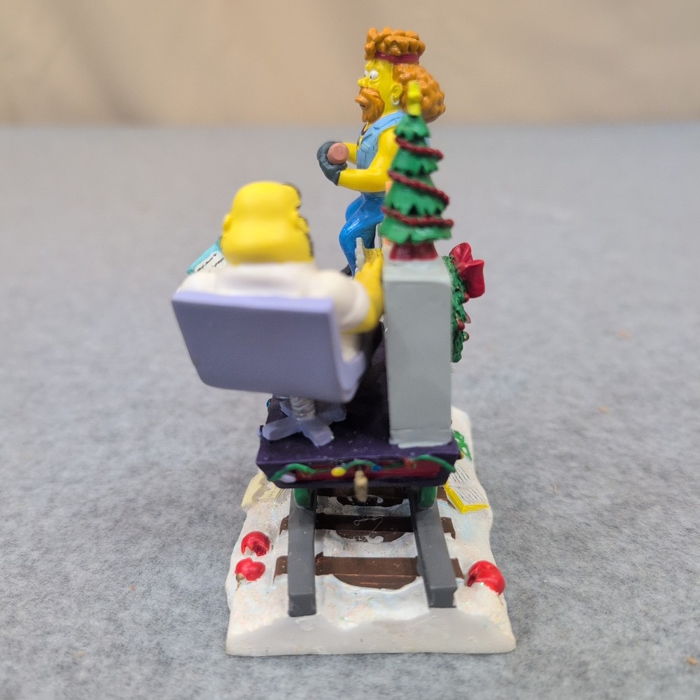 The Simpsons Holiday Therapy Christmas Express Figurine Meathook Dr Monroe 0101 - Picture 4 of 5